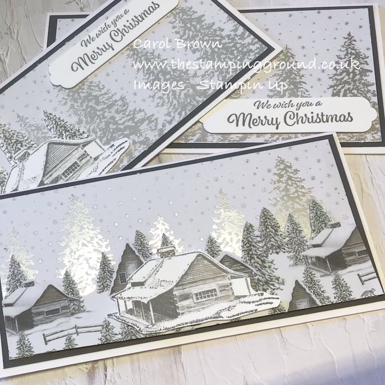 Christmas Cabin Cards