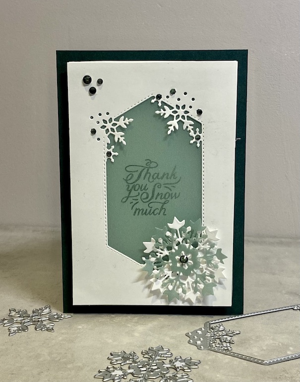 Snowflake Wishes Vellum Christmas Card