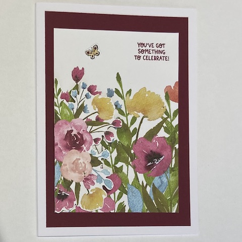Easy Floral Card Awash With Beauty